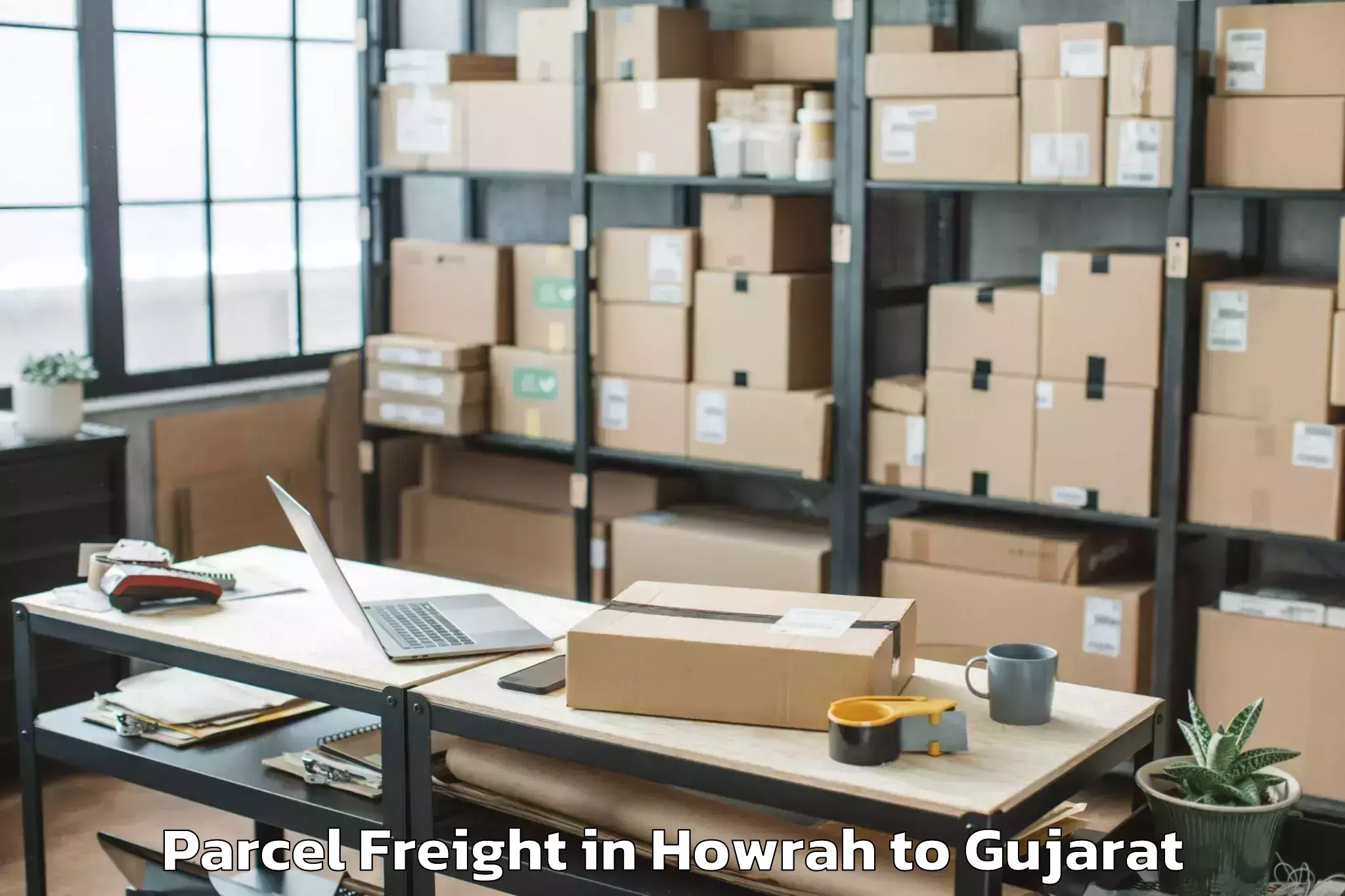 Top Howrah to Dediapada Parcel Freight Available